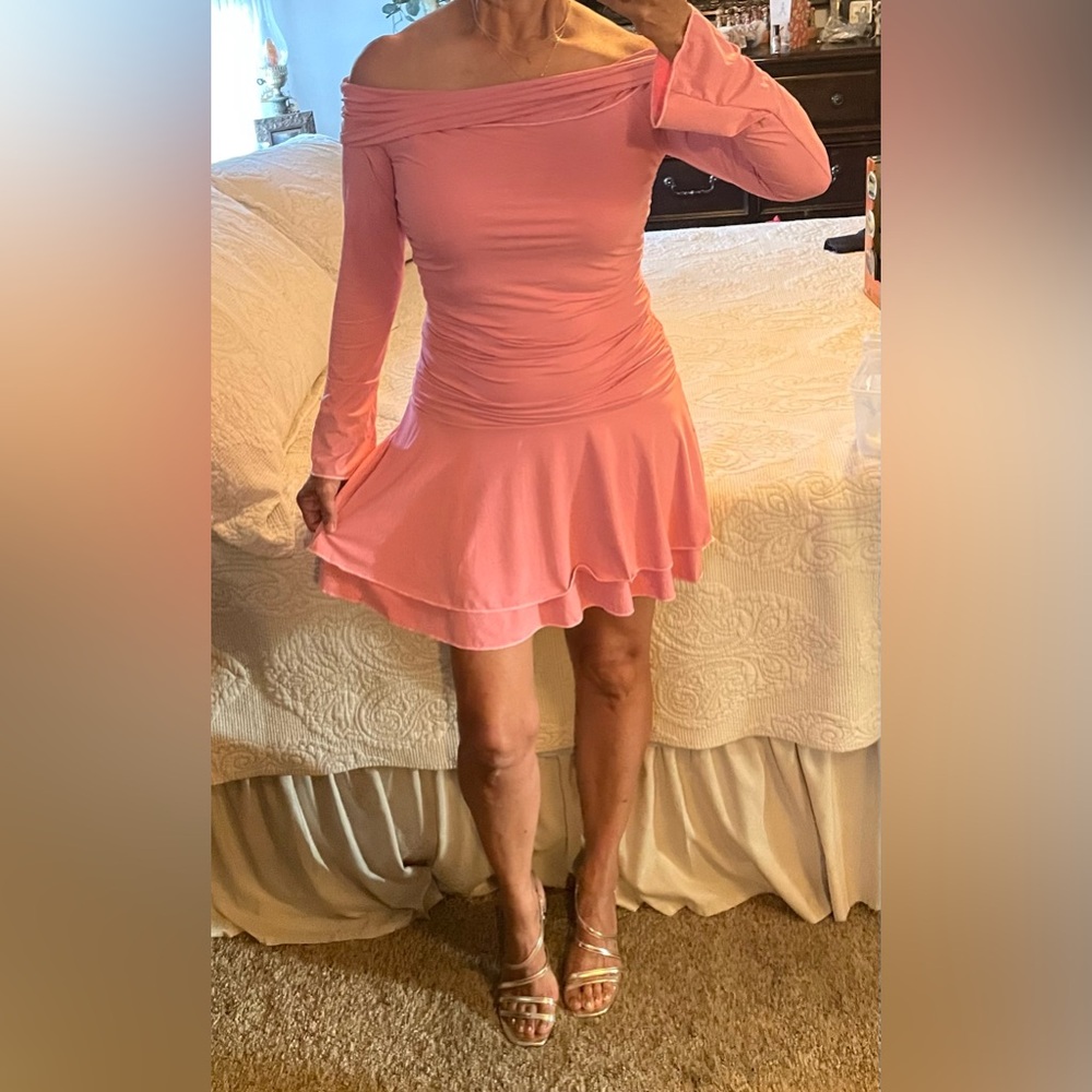 Off Shoulder Mini Dress - Picture 8 of 13